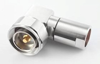 716-ML12-50-3, штекер 7/16, прижимной, угловой, 1/2"