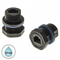 Разъём герметичный SZC RJ45M20ZO-6A, 10BASE-T,100 BASE-T, 1000 BASE-T