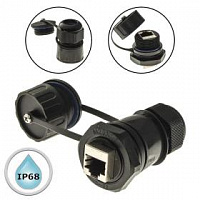 Разъём герметичный SZC RJ45M25Z1-6BG2, 10BASE-T,100 BASE-T, 1000 BASE-T