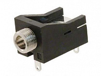 Гнездо 3.5 мм моно на корпус с выкл. 3c  Ni/Pl *