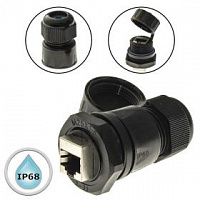 Разъём герметичный SZC RJ45M25Z1-6BG1, 10BASE-T,100 BASE-T, 1000 BASE-T