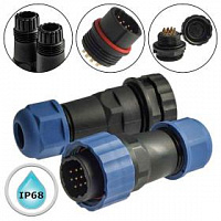 Разъём герметичный SZC21 10P-F-M, 10 контактов
