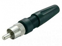 Штекер RCA на кабель 6 мм  Ni/ Rab, винт