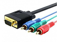 Шнур шт. VGA - 3 шт. RCA GOLD