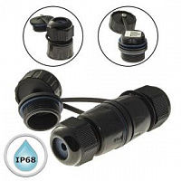 Разъём герметичный SZC RJ45M25Z2-6AG2, 10BASE-T,100 BASE-T, 1000 BASE-T