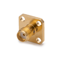S-2454/RG-402, гнездо SMA, приборное, фланец 4 отв., под пайку, RG-402